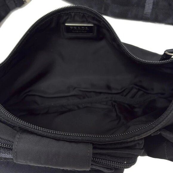 Auth PRADA - Black Nylon Bum Bag - Picture 6 of 8